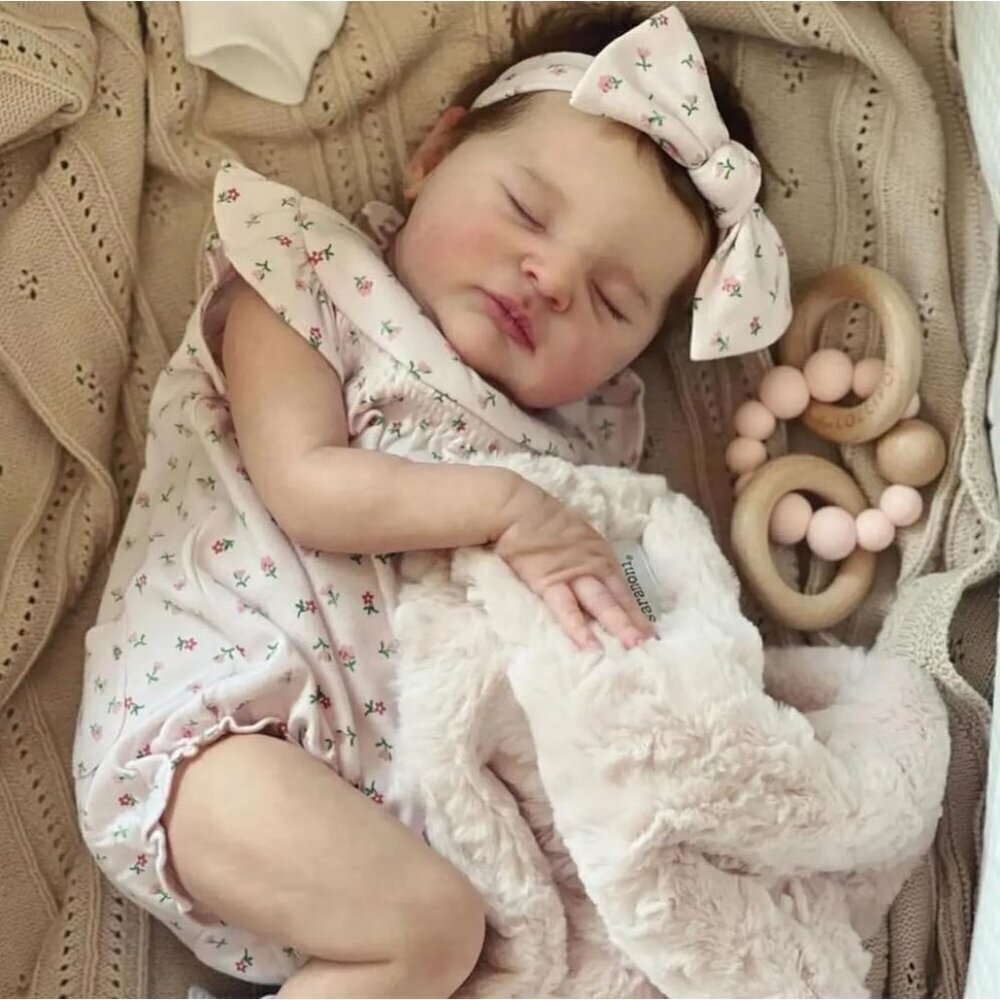 🆕 20inch vinyl body Sleeping Reborn Babies Girl Realistic Newborn Babies Doll